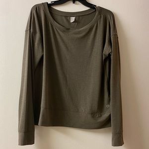 New Gap | Dark Green Crew Neck Long Sleeve Pullover Crew Neck Athletic Shirt, M